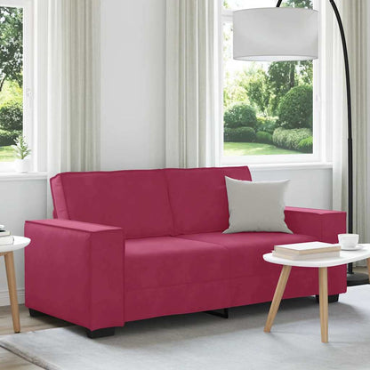 Tweezitsbank Fluweel 140 cm Wijnrood
