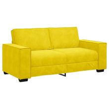 Tweezitsbank Fluweel 140 cm Geel