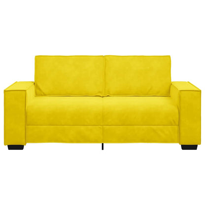 Tweezitsbank Fluweel 140 cm Geel
