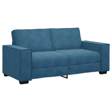 Tweezitsbank Fluweel 140 cm Blauw