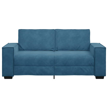 Tweezitsbank Fluweel 140 cm Blauw