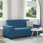 Tweezitsbank 180x78x84 cm fluweel blauw