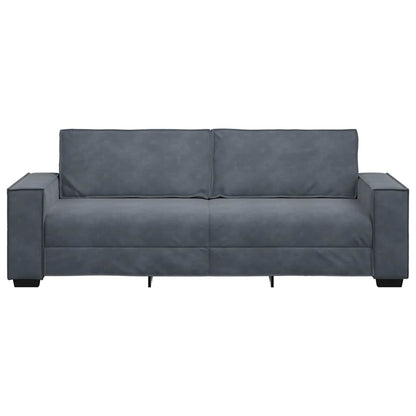 Driezitsbank Fluweel 180 cm Donkergrijs