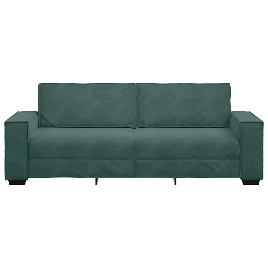 Driezitsbank Fluweel 180 cm Donkergroen
