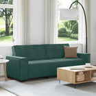 Three-seater sofa 220x78x84 cm velvet dark green