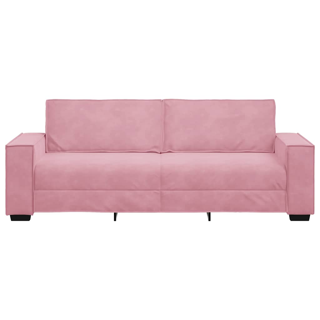 Driezitsbank Fluweel 180 cm Roze