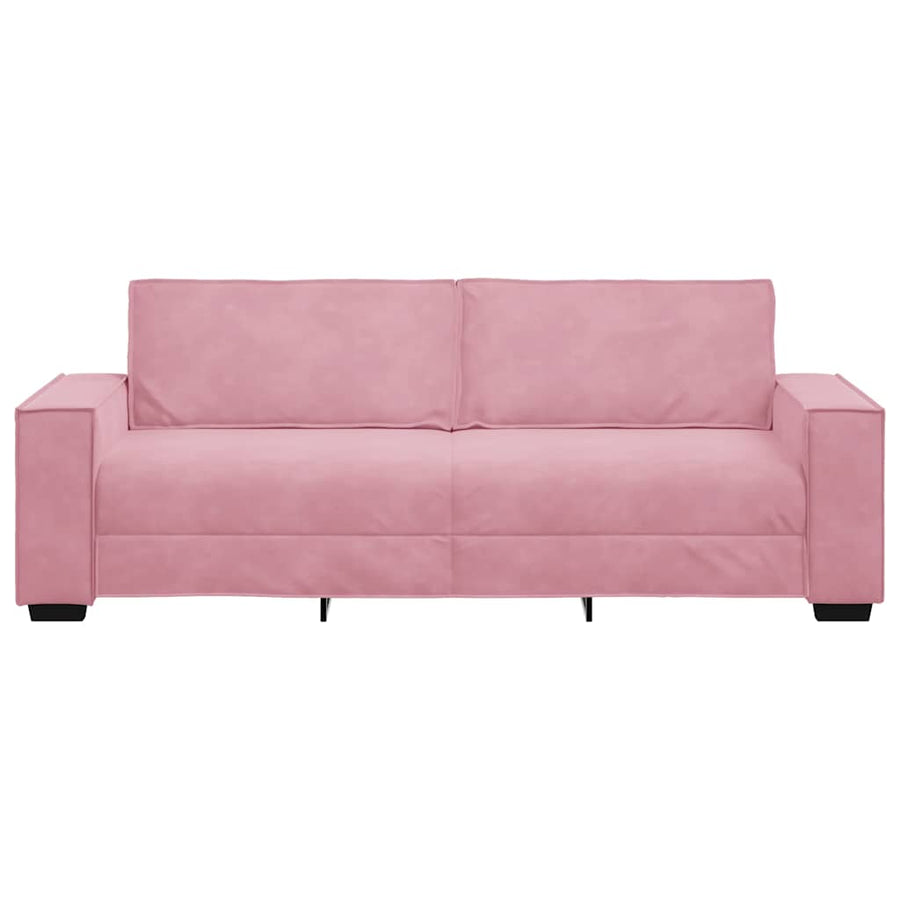 Driezitsbank Fluweel 180 cm Roze