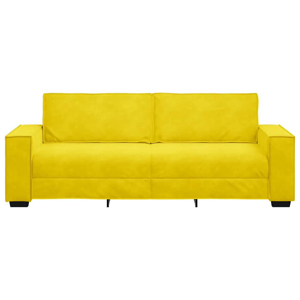 Driezitsbank Fluweel 180 cm Geel