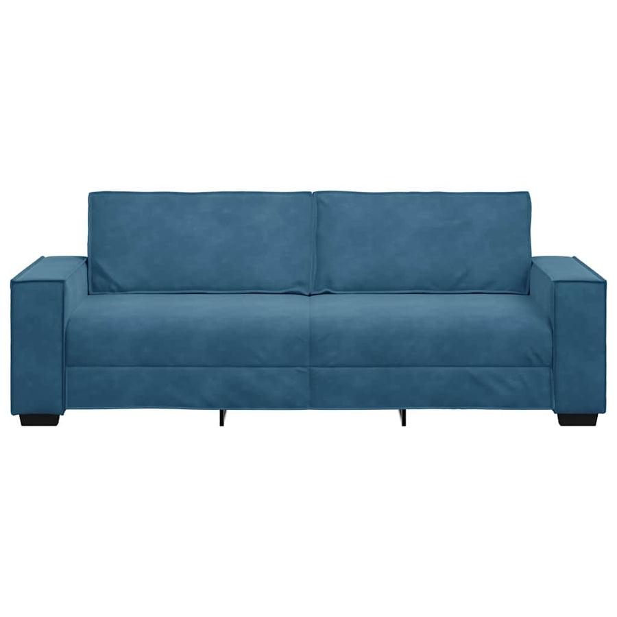 Driezitsbank Fluweel 180 cm Blauw