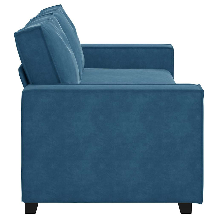 Driezitsbank Fluweel 180 cm Blauw