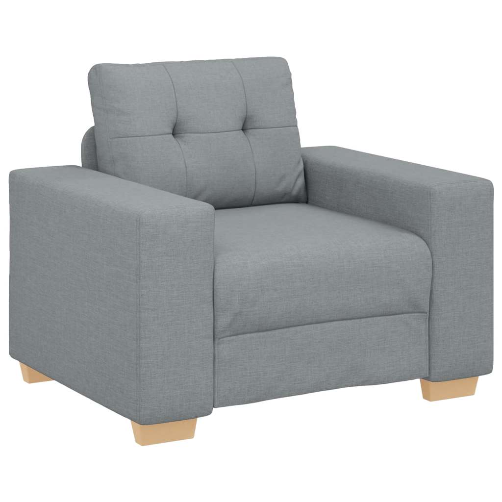 Fauteuil Stof 60 cm Lichtgrijs