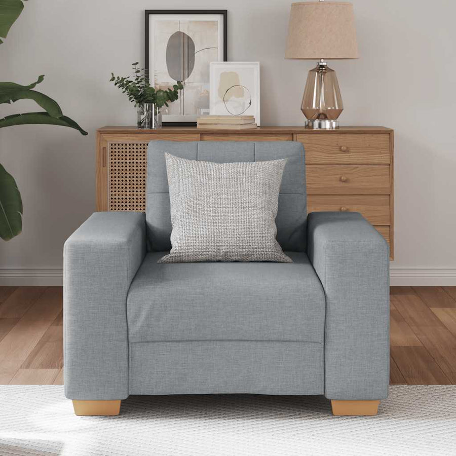 Fauteuil Stof 60 cm Lichtgrijs