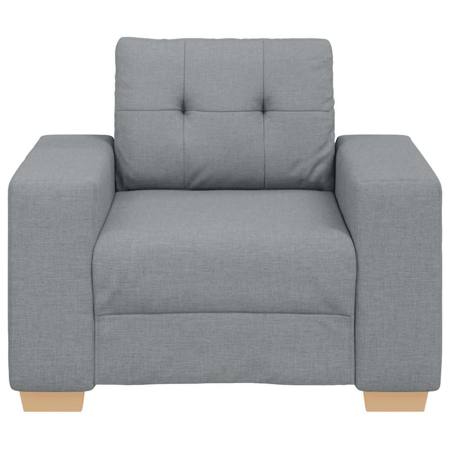 Fauteuil Stof 60 cm Lichtgrijs
