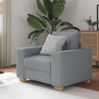 Armchair 100x78x80 cm fabric light grey