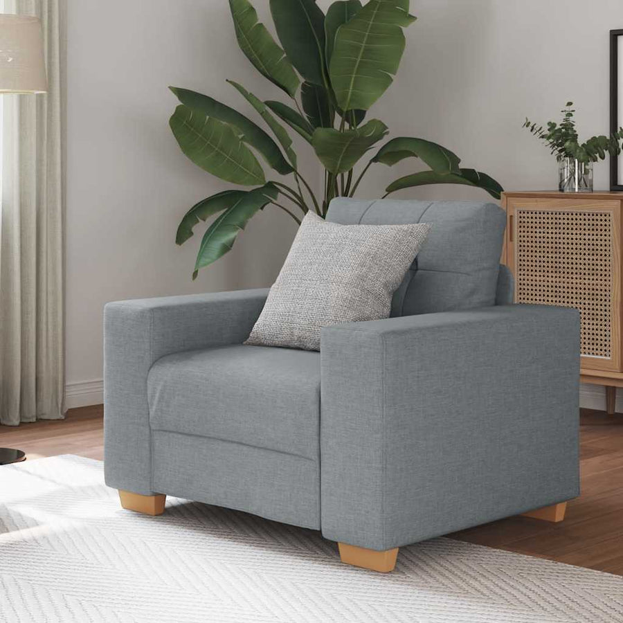 Fauteuil Stof 60 cm Lichtgrijs