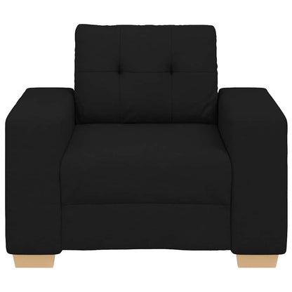 Fauteuil Stof 60 cm Zwart
