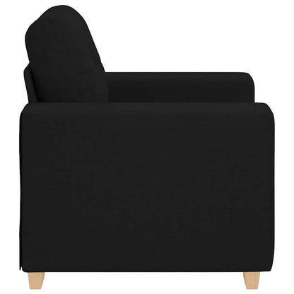 Fauteuil Stof 60 cm Zwart