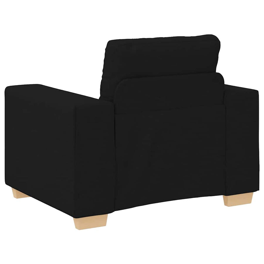 Fauteuil Stof 60 cm Zwart