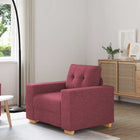 Fauteuil wijnrood 100x78x80 cm stof