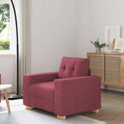 Fauteuil wijnrood 100x78x80 cm stof