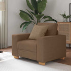 Fauteuil bruin 100x78x80 cm stof