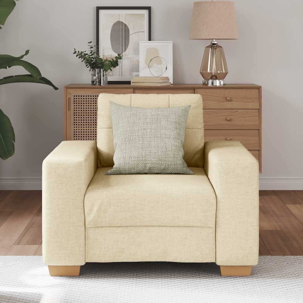 Fauteuil Crème 60 cm Stof