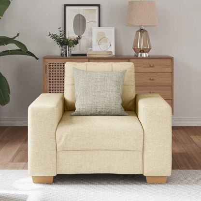 Fauteuil Crème 60 cm Stof