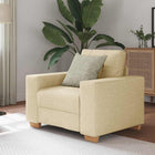 Fauteuil crème 100x78x80 cm stof