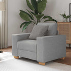 Fauteuil wolgrijs 60 cm stof