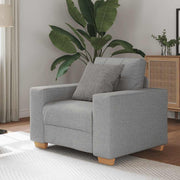 Fauteuil wolgrijs 60 cm stof