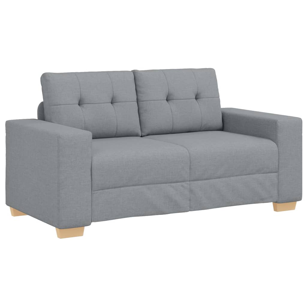 Loveseat Bank Stof 120 cm Lichtgrijs