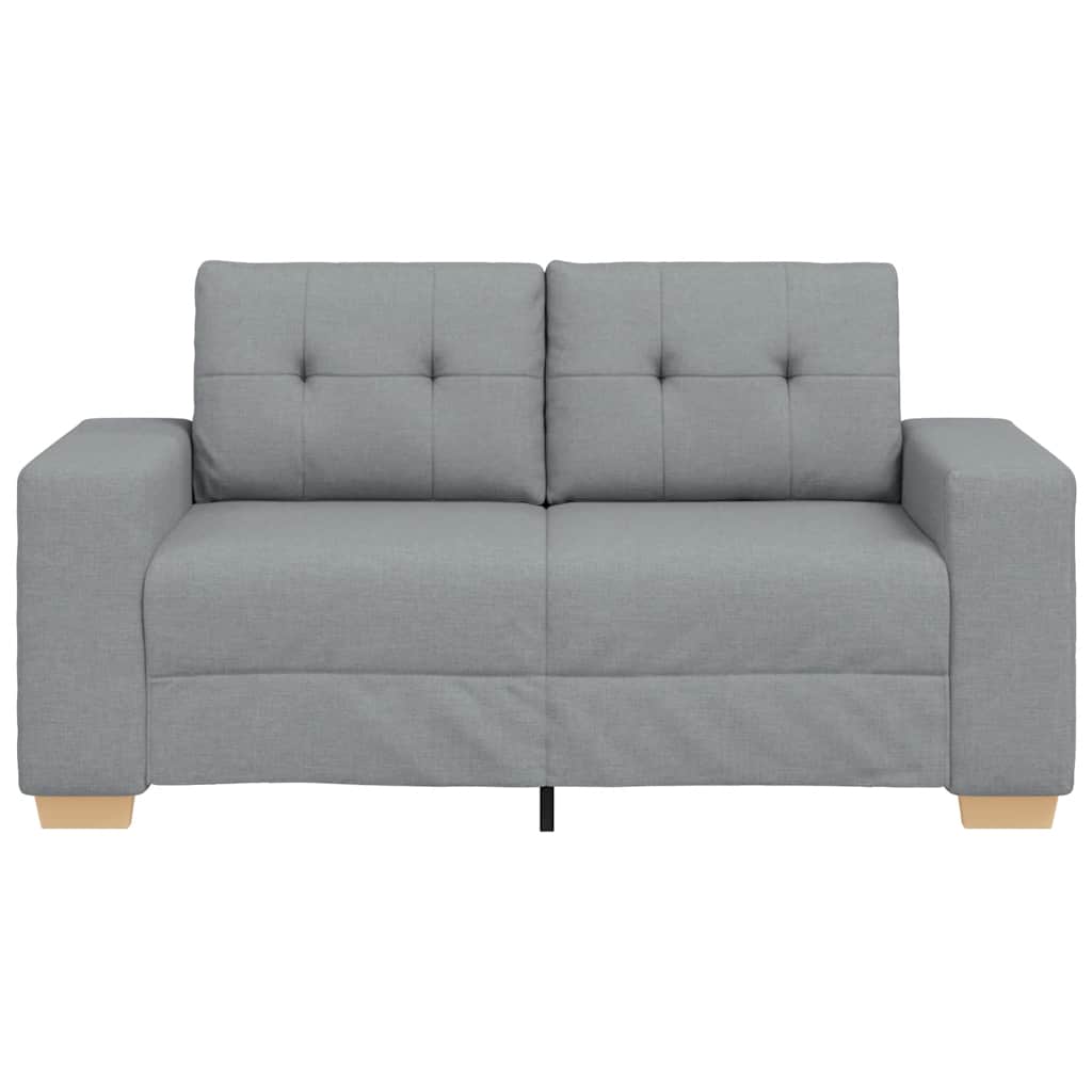 Loveseat Bank Stof 120 cm Lichtgrijs