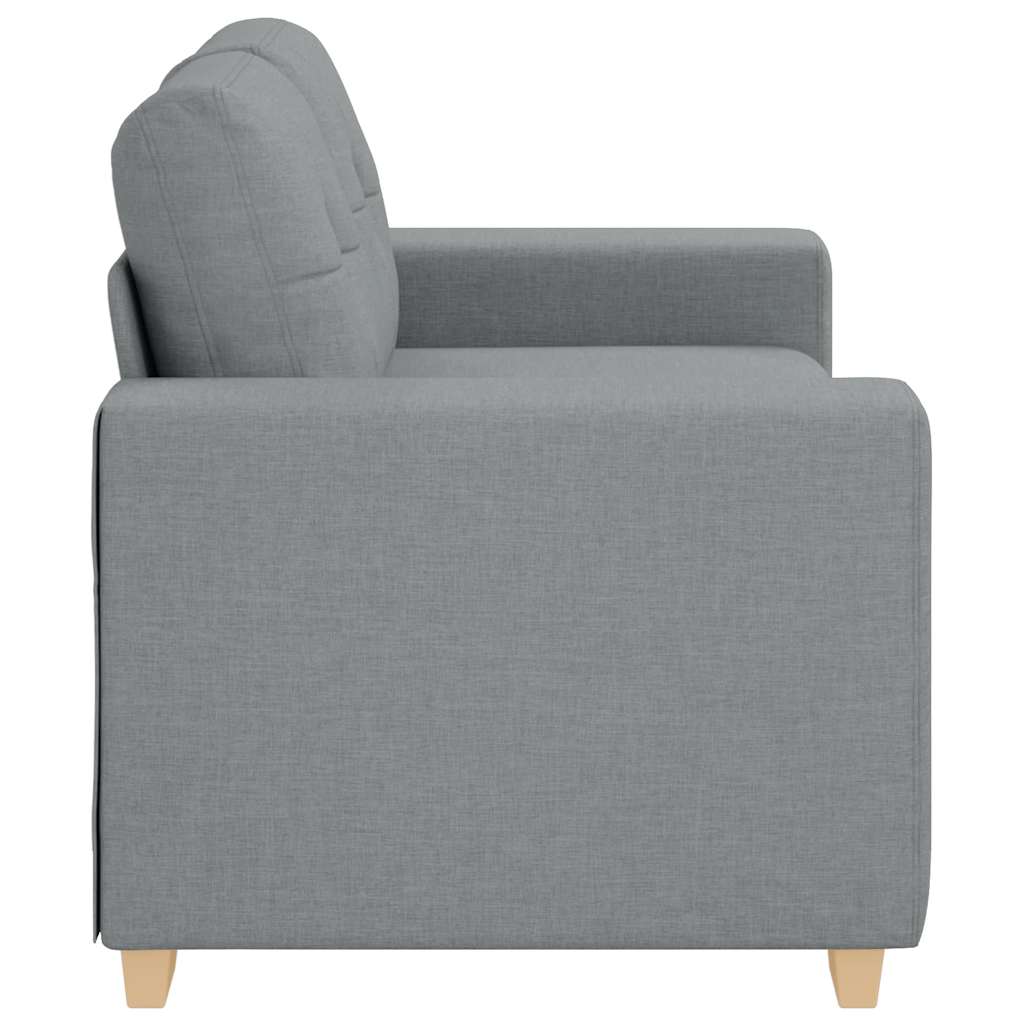 Loveseat Bank Stof 120 cm Lichtgrijs