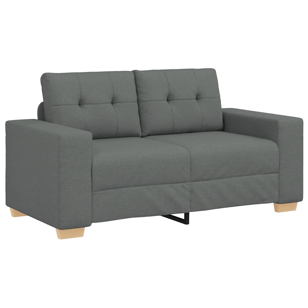 Loveseat Bank Stof 120 cm Donkergrijs