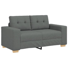 Loveseat Bank Stof 120 cm Donkergrijs