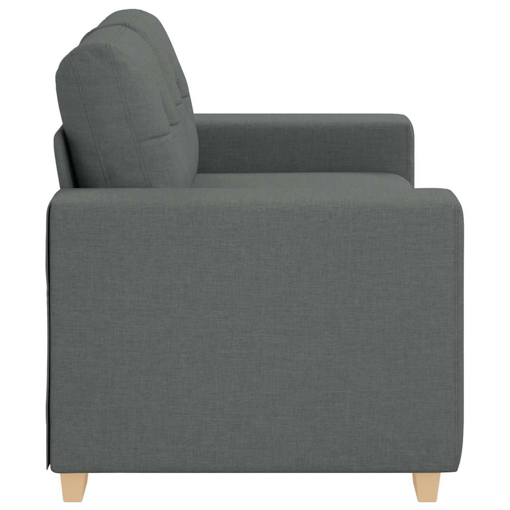 Loveseat Bank Stof 120 cm Donkergrijs