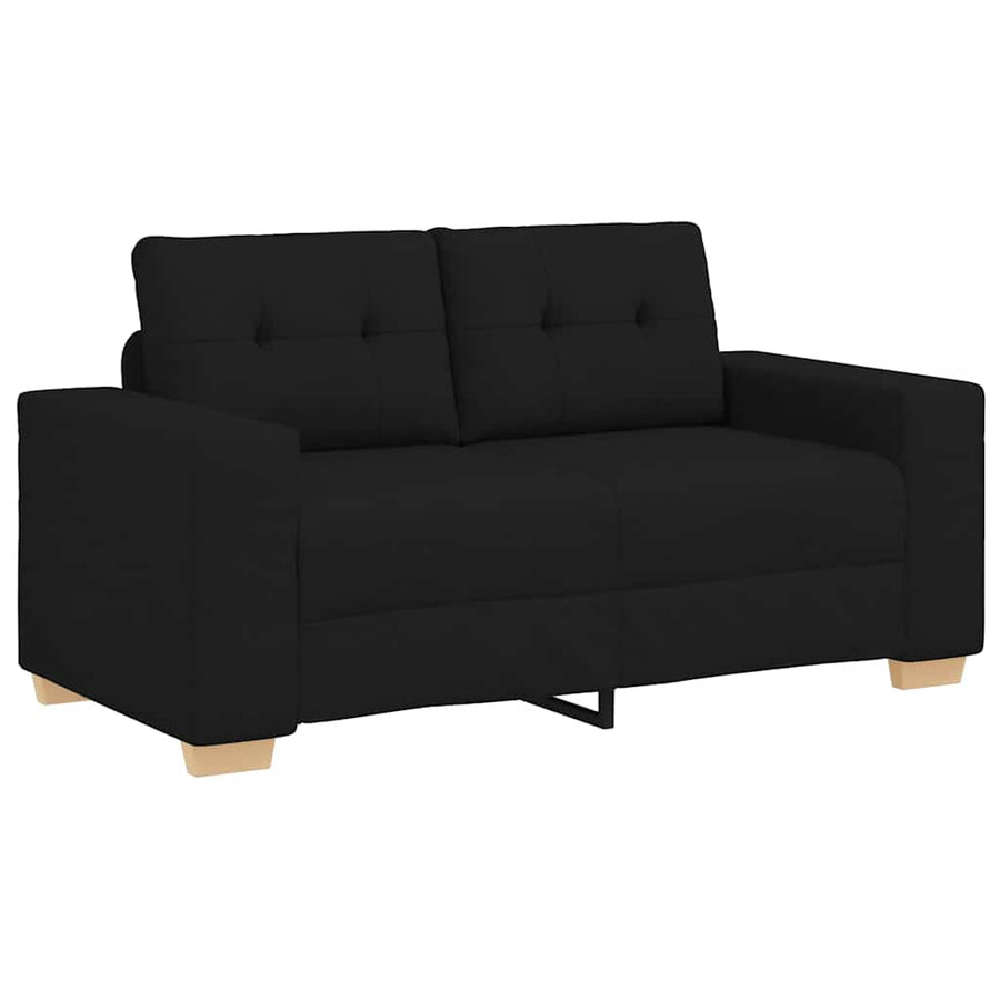Loveseat Bank Stof 120 cm Zwart