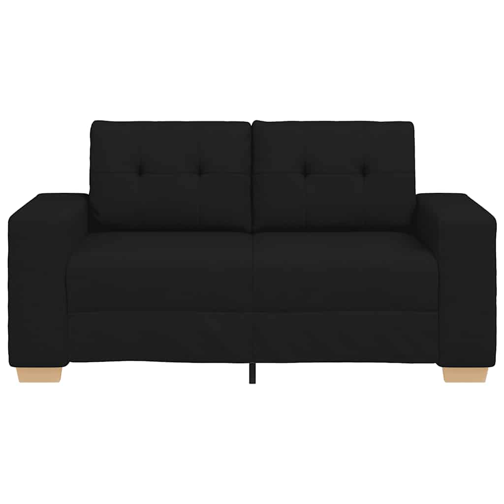 Loveseat Bank Stof 120 cm Zwart