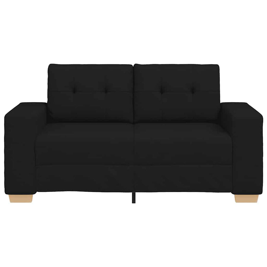 Loveseat Bank Stof 120 cm Zwart