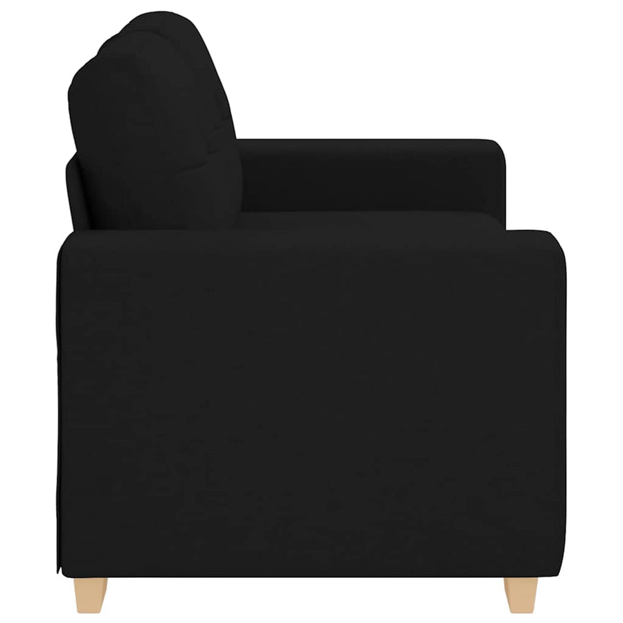 Loveseat Bank Stof 120 cm Zwart