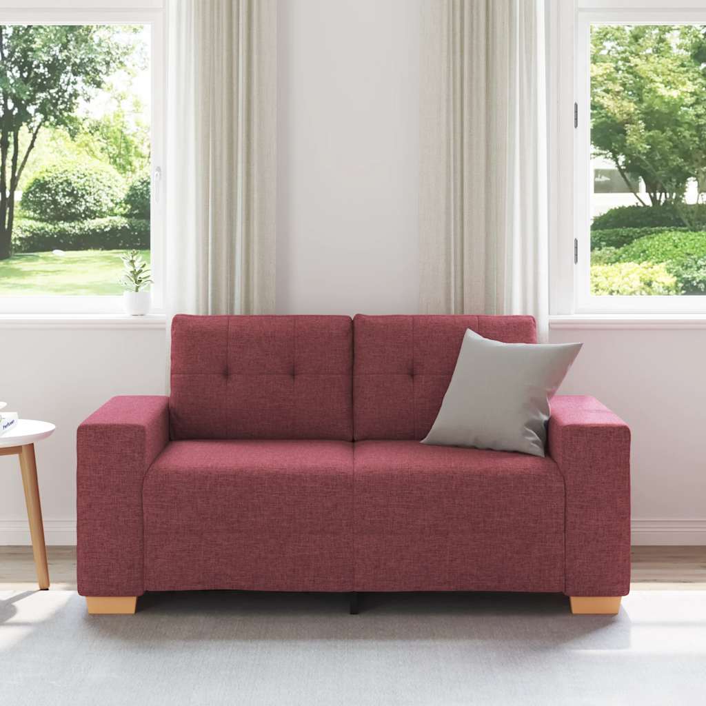 Loveseat Bank Wijnrood 120 cm Stof