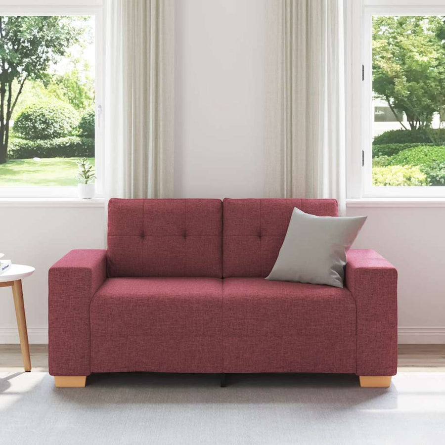 Loveseat Bank Wijnrood 120 cm Stof