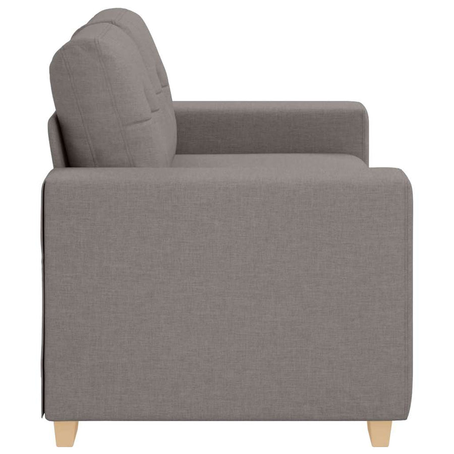 Loveseat Bank Taupe 120 cm Stof