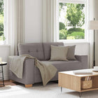 Loveseat bank 120 cm taupe stof