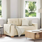 Loveseat bank 160x77x82 cm linnen beige
