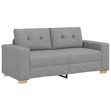 Loveseat Bank Stof 140 cm Lichtgrijs