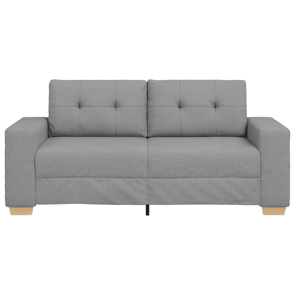 Loveseat Bank Stof 140 cm Lichtgrijs