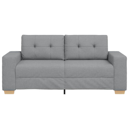 Loveseat Bank Stof 140 cm Lichtgrijs