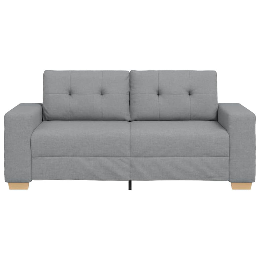 Loveseat Bank Stof 140 cm Lichtgrijs