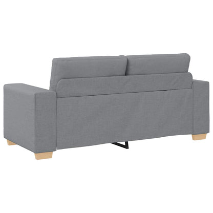 Loveseat Bank Stof 140 cm Lichtgrijs